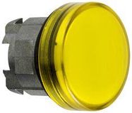 PILOT LIGHT HEAD, YELLOW, ROUND, 22MM