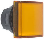 PILOT LIGHT HEAD, YELLOW, SQUARE, 22MM