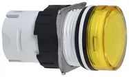 PILOT LIGHT HEAD, YELLOW, ROUND, 16MM