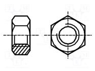 Nut; hexagonal; M3; 0.5; steel; Plating: black finish; H: 2.4mm BOSSARD