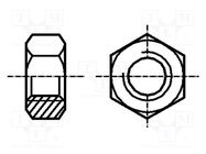 Nut; hexagonal; M4; 0.7; steel; Plating: black finish; H: 3.2mm; 7mm BOSSARD