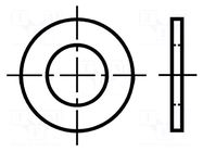 Washer; round; M6; D=11mm; h=1.6mm; brass; BN 565 BOSSARD