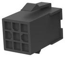 CONNECTOR HOUSING, RCPT, 9POS, 4.2MM
