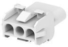 CONNECTOR HOUSING, RCPT, 3POS, 6.35MM