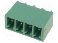 Connector: pluggable terminal block; socket; male; PIN: 4; THT PHOENIX CONTACT