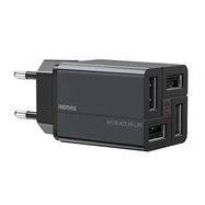 Wall charger Remax, RP-U43, 4x USB, 3.4A (black), Remax