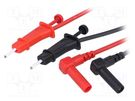 Test leads; Urated: 300V; Len: 1m; test leads x2; red and black PARROT INVENT