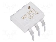 Optotriac; 5.3kV; Uout: 600V; zero voltage crossing driver; DIP6 ONSEMI