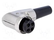 Connector: microphone; plug; female; PIN: 4; with strain relief NINIGI