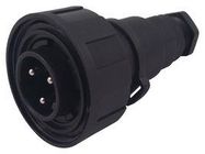 CIRCULAR CONNECTOR, PLUG, 3POS, SCREW