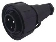 CIRCULAR CONNECTOR, PLUG, 3 WAY, CABLE