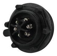 CIRCULAR CONNECTOR, RCPT, 6POS, SCREW