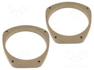 Spacer ring; MDF; 165mm; Honda; impregnated,varnished; 2pcs. 4CARMEDIA