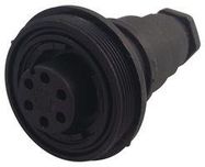 CIRCULAR CONNECTOR, RCPT, 6POS, SCREW