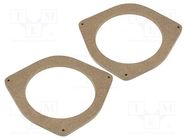 Spacer ring; MDF; 165mm; Toyota; impregnated,varnished; 2pcs. 4CARMEDIA