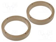 Spacer ring; MDF; 165mm; Seat,VW,Škoda; impregnated,varnished 4CARMEDIA