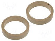 Spacer ring; MDF; 165mm; VW,Škoda; impregnated,varnished; 2pcs. 4CARMEDIA