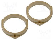 Spacer ring; MDF; 165mm; Nissan; impregnated,varnished; 2pcs. 4CARMEDIA