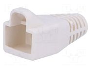 RJ45 plug boot; 6mm; white MH CONNECTORS