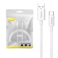 Cable USB do USB-C Baseus Superior 100W 1.5m (white), Baseus