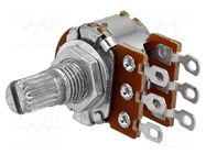 Potentiometer: shaft; single turn; 1kΩ; 63mW; ±20%; on cable; 6mm SR PASSIVES