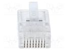 Plug; RJ45; PIN: 8; Layout: 8p8c; for cable; IDC,crimped MH CONNECTORS