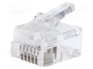 Connector: RJ12; plug; PIN: 6; 6p6c; for cable; IDC,crimped MH CONNECTORS