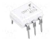 Optocoupler; THT; Ch: 1; OUT: transistor; 4.17kV; DIP6; CNY17 ONSEMI