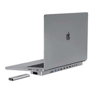 USB-C docking station / Hub for MacBook Pro 13" / 14" INVZI MagHub 12in2 with SSD tray (gray), INVZI