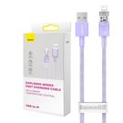 Fast Charging cable Baseus USB-A to Lightning  Explorer Series 2m, 2.4A (purple), Baseus