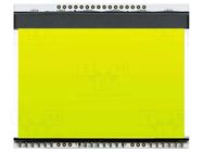 Backlight; LED; 78x64x3.8mm; yellow-green DISPLAY VISIONS