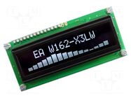 Display: OLED; alphanumeric; 16x2; Dim: 80x36mm; white; PIN: 16; 1x16 DISPLAY VISIONS