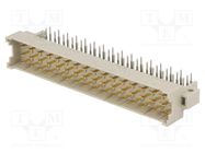 Socket; DIN 41612; type F; male; PIN: 48; d+b+z; THT; angled 90° HARTING