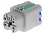 Connector: HDC; contact insert; female; 10A; 250V; Han® A; PIN: 5 HARTING