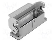 Enclosure: for HDC connectors; Han® A; size 16A; with latch; IP65 HARTING