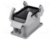 Enclosure for connectors: HDC; size 10B; Han® B; IP65; closed HARTING