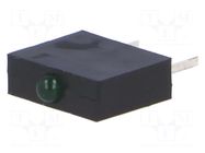 LED; horizontal,in housing; 1.8mm; No.of diodes: 1; green; 20mA KINGBRIGHT ELECTRONIC