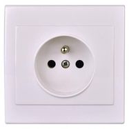 Socket PRAKTIK 4FN15065.901, white, Tesla Stropkov