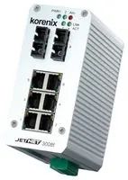 ENET SWITCH, INDUS, RJ45X6/FAST ENETX2