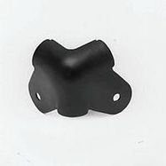 Two Leg Black Metal Cabinet Corner Protector