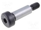 Shoulder screw; steel; M6; 1; Thread len: 11mm; hex key; HEX 4mm ELESA+GANTER