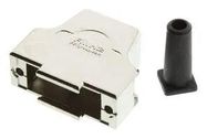 D SUB BACKSHELL, 180DEG, DA, ZINC
