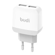 Wall charger Budi 940E, 2x USB, 5V 2.4A (white), Budi