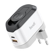 Wireless charger Budi 330WE, USB-C, 20W (black and white), Budi