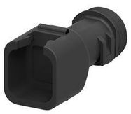 BACKSHELL PLUG, 180 DEG, PA, BLACK