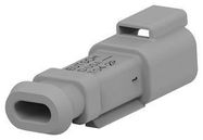 RCPT HOUSING, 2POS, POLYAMIDE, GREY