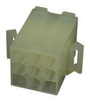 PLUG HOUSING, 9POS, NYLON 6.6, NATURAL