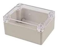 SMALL ENCLOSURE, ABS, BEIGE/CLEAR