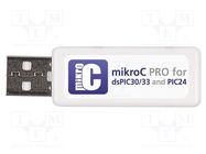 Compiler; USB key,DVD disc; C MIKROE