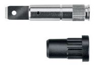 CONNECTOR, BANANA, JACK, 24A, BLACK, QC